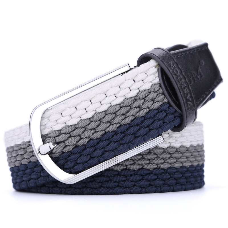 Black Leather White Gray Blue