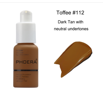 PHOERA Foundation Makeup Full Coverage Fast Base Brighten long-lasting Shade.... - Picture 40 of 40