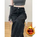 Black Grey Lengthened Velvet