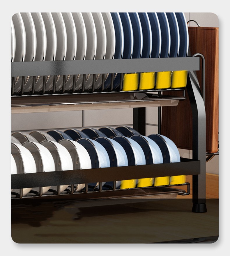Stainless Steel Kitchen Storage Rack Multifunctional - Image 3