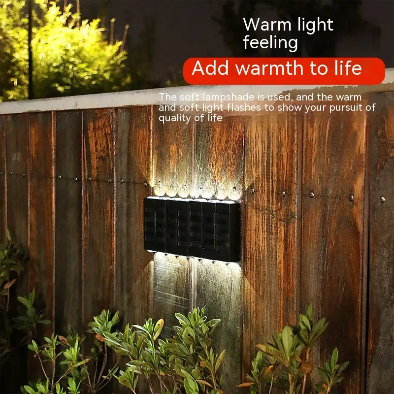 Solar Double-headed Wall Lamp Outdoor Yard Waterproof