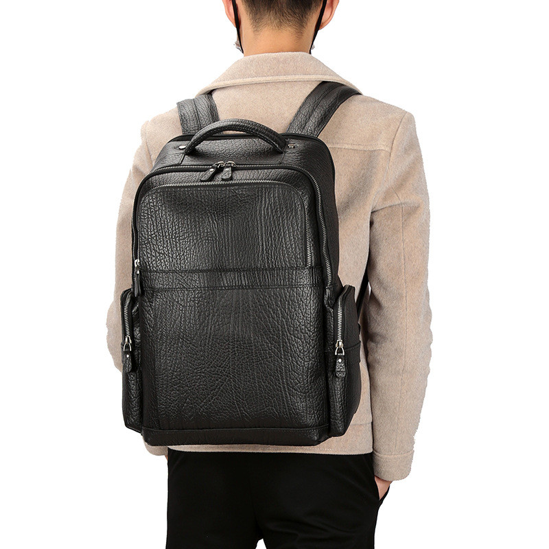 Men's First Layer Cowhide 156-inch Computer Backpack