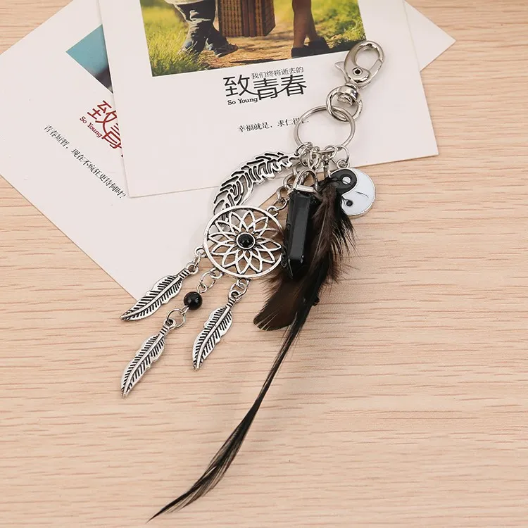European And American Dreamcatcher Gossip Car Key Ring - Style 3