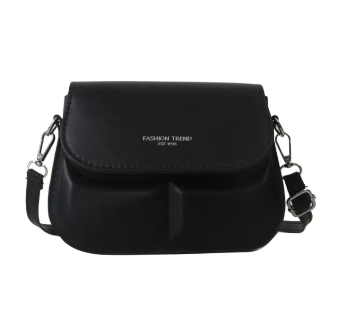 Girls Fashion Crossbody Bag One Shoulder Retro - Black