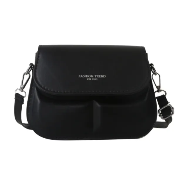 Girls Fashion Crossbody Bag One Shoulder Retro Black - Shop at LoveMi