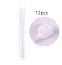 12Pcs Wavy White