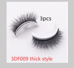 Reusable 3D Mink Lashes Natural False Eyelashes Self Adhesive Fake Glue Free Makeup Eyelash Extension Silk - Set11 - View 1
