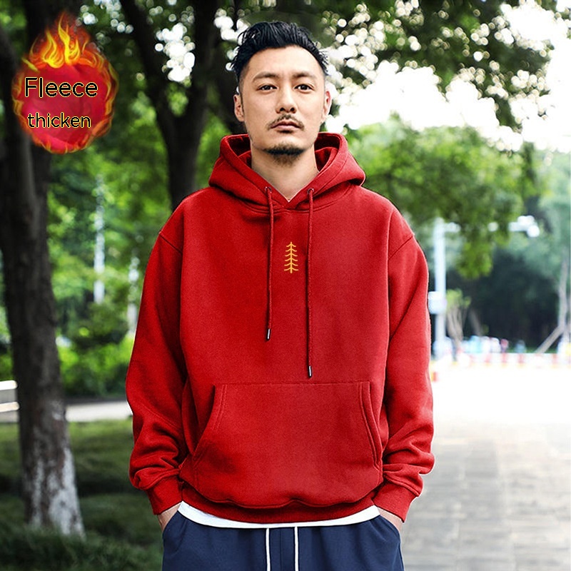 Bright Red Hooded Velvet