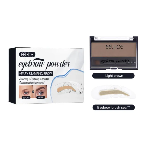 Eyebrow Suit Makeup Natural Long Lasting Waterproof Discoloration Resistant Light Brown - Shop at LoveMi