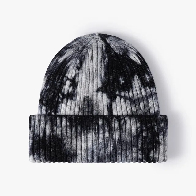 Tie dye Personalized Wool Hat To Keep Warm Black - Shop at LoveMi