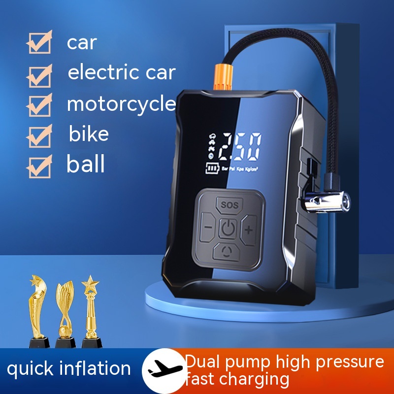 Gonfleur de voiture portatif haute pression — Pompe à manomètre 120 W 2