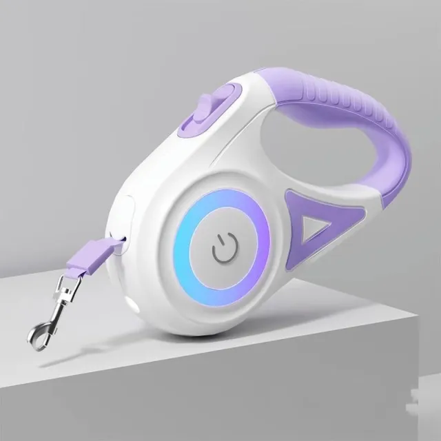Retractable Luminous Automatic Hand Holding Rope Outing Pet Supplies Dream Purple - Shop at LoveMi