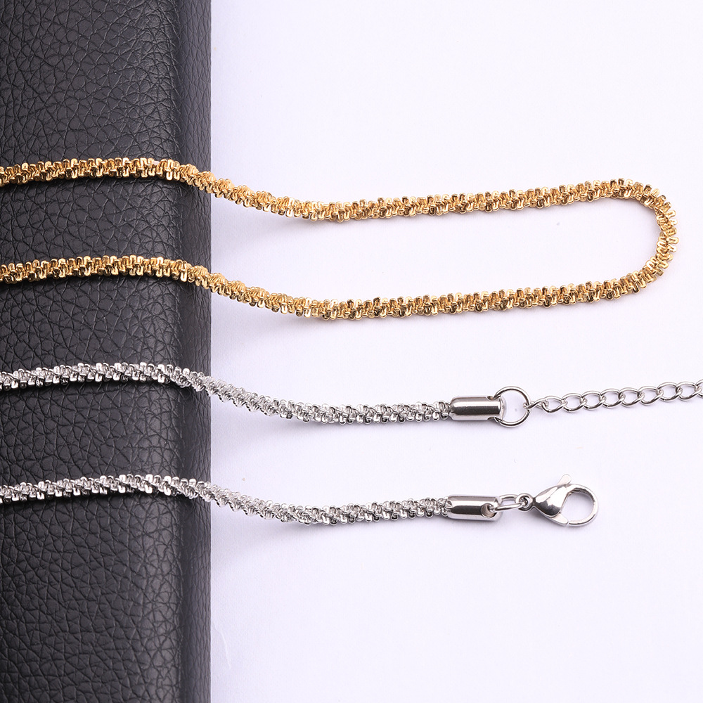 Titanium Steel Starry Cauliflower Necklace For Women DIY
