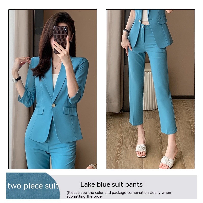 Lake Blue Suit Pants