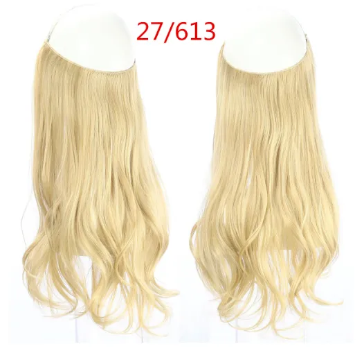 Women's Fishing Line Long Curly Large Wave Hair Extensions Style27.613 - Shop at LoveMi