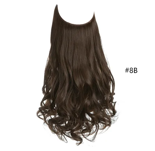 Women's Fishing Line Long Curly Large Wave Hair Extensions Style8B - Shop at LoveMi