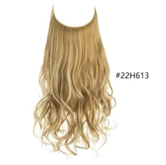 Women's Fishing Line Long Curly Large Wave Hair Extensions - 22H613 - View 1