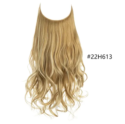 Women's Fishing Line Long Curly Large Wave Hair Extensions - 22H613