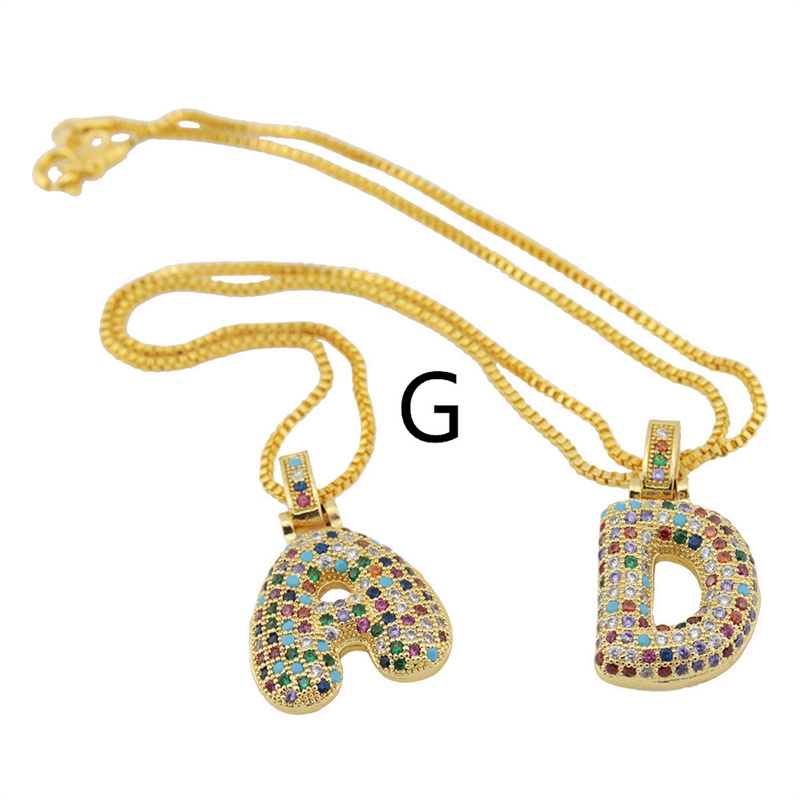 Clavicle Chain Copper Color Zircon Pendant