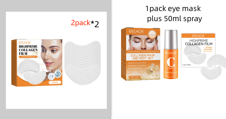 Collagen Eye Mask Spray Set for Hydration and Anti-Aging-image
