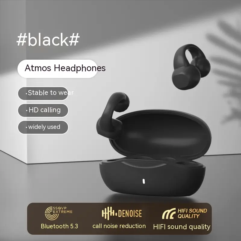 Fashion Simple Clip-on Wireless Bluetooth Headset