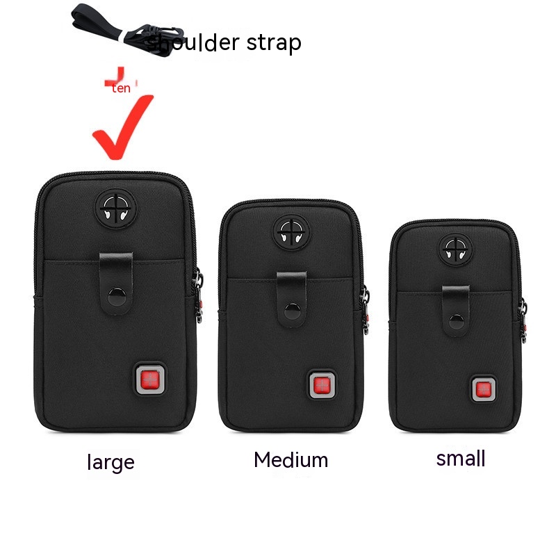 New Belt Waterproof Phone Bag Vertical Crossbody Small Bag For Men