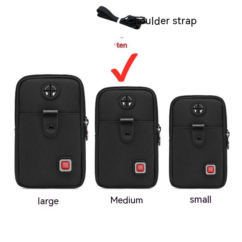 New Belt Waterproof Phone Bag Vertical Crossbody Small Bag For Men