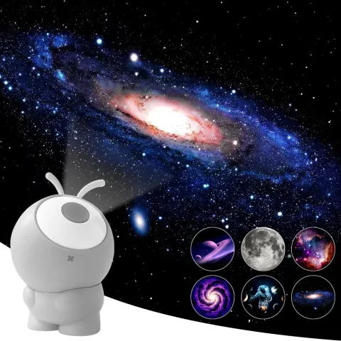Rechargeable Galaxy Projector Lights 6in1 LED Planetarium Starry Sky