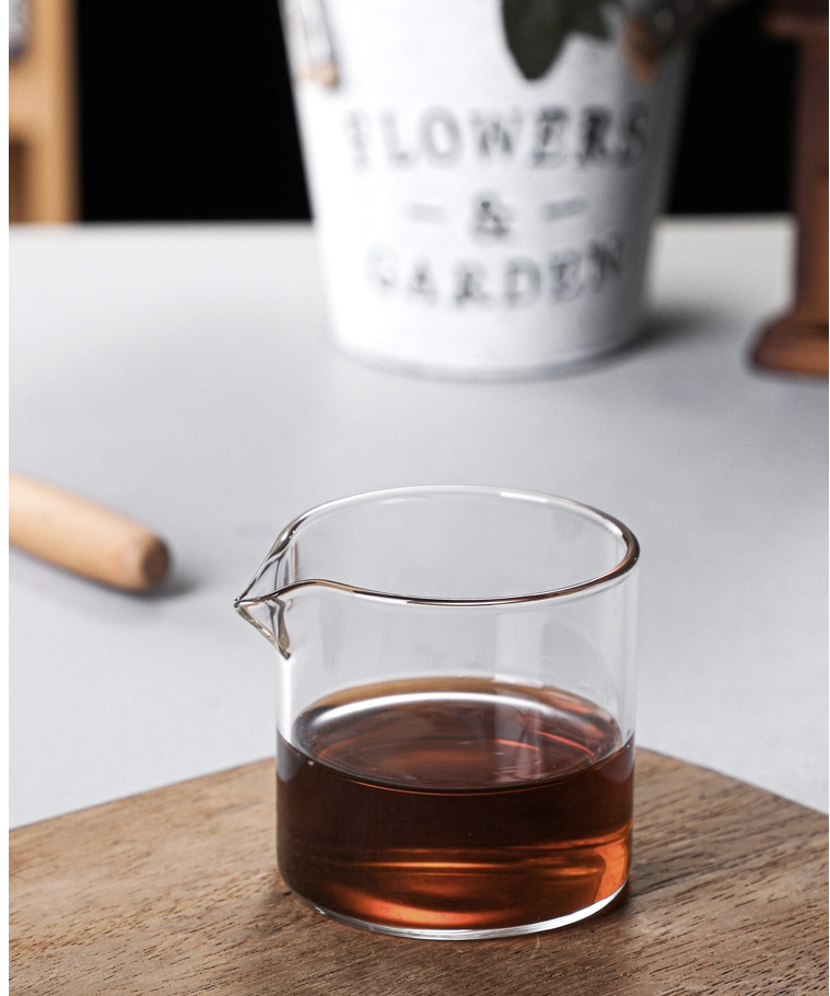 Double Mouth Single Mouth Mini Glass Coffee Cup