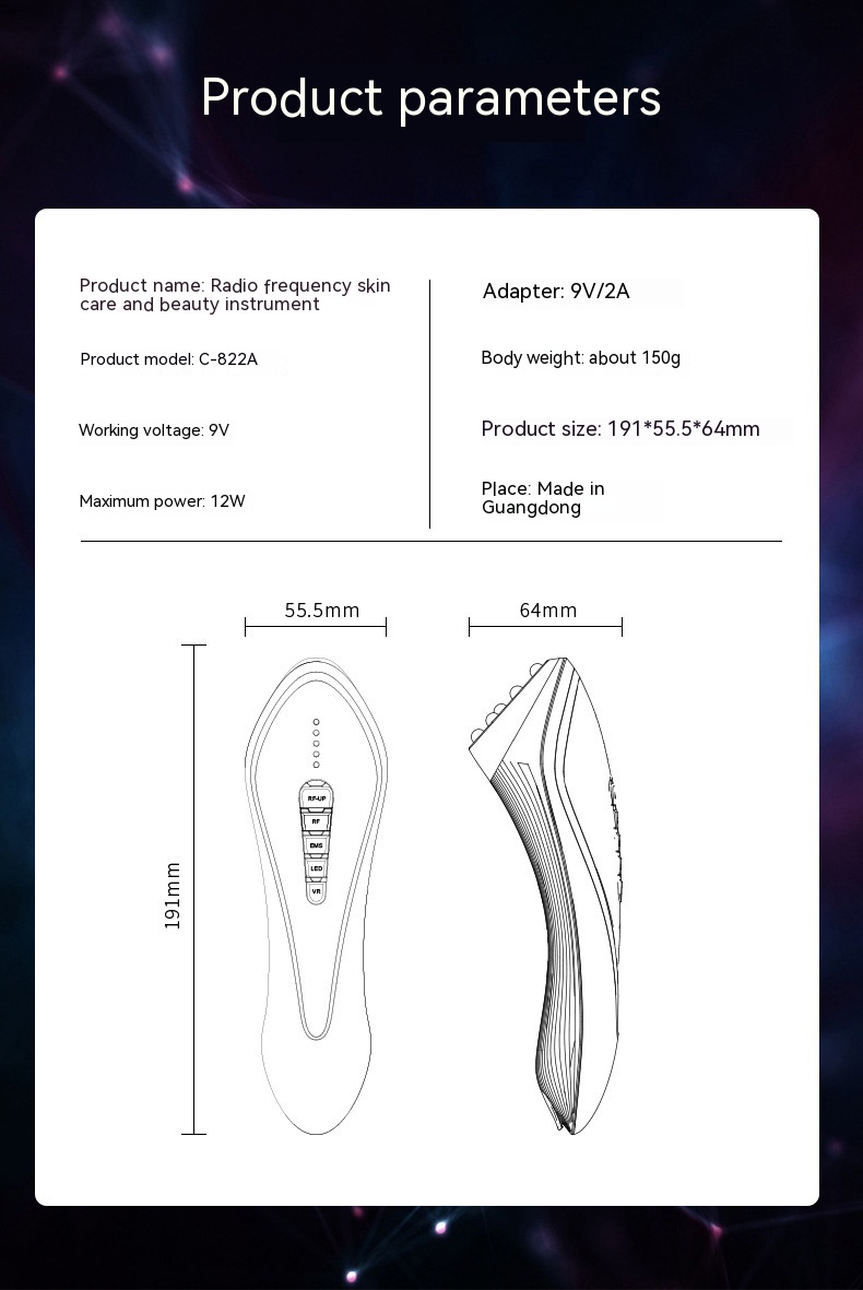 Micro-current Lifting Light Pattern Beauty Instrument