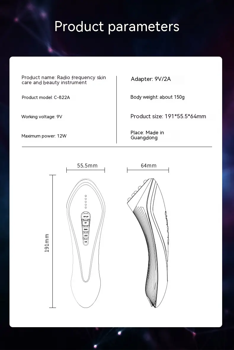Micro-current Lifting Light Pattern Beauty Instrument