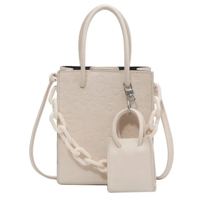 Large Capacity Tote New Crossbody Bag White - Shop at LoveMi