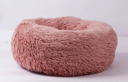Dog Beds For Small Dogs Round Plush Cat Litter Kennel Pet Nest Mat Puppy Beds Skin Pink - Shop at LoveMi