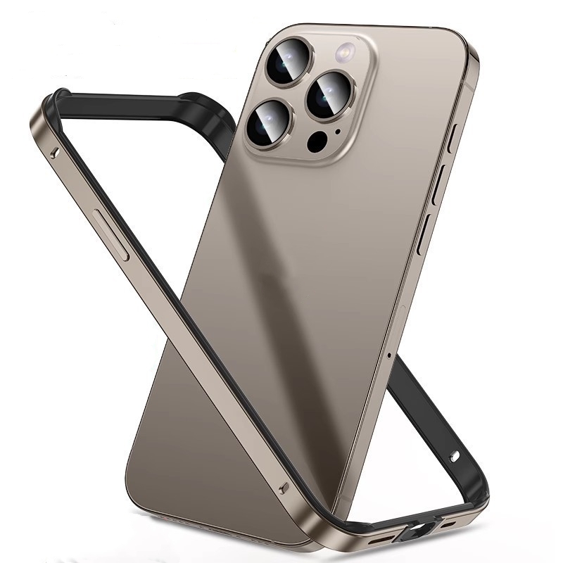 Four Corner Anti Drop Aluminum Alloy Frame Phone Case - Image 4