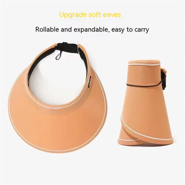 Sun Hat Female UV Air Top UV Protection Orange Red - Shop at LoveMi