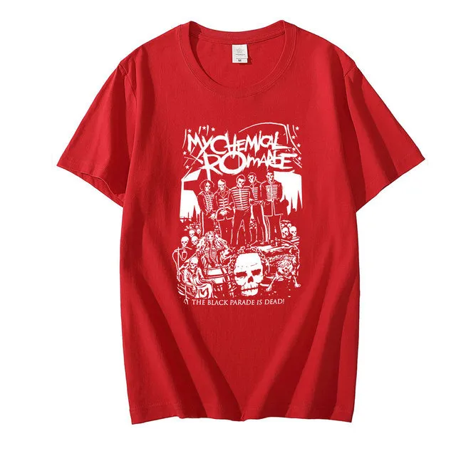 Punk Harajuku Dark Loose Vintage Top Couple T shirt Short Sleeve 6Color - Shop at LoveMi