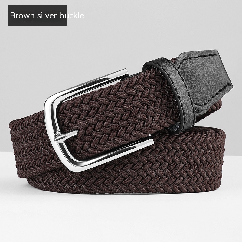 Brown Silver Buckle