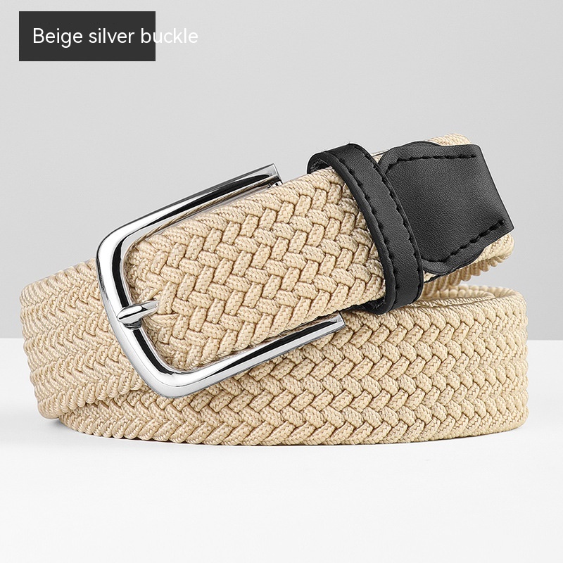 Beige Silver Buckle