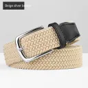 Beige Silver Buckle