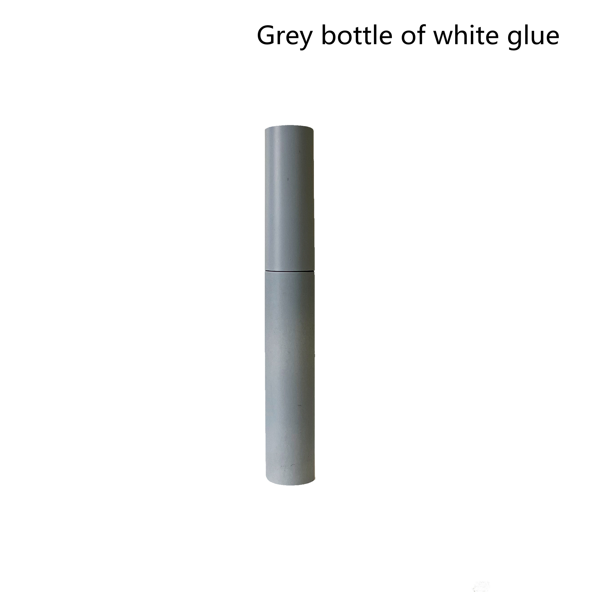 Grey bottle of white glue