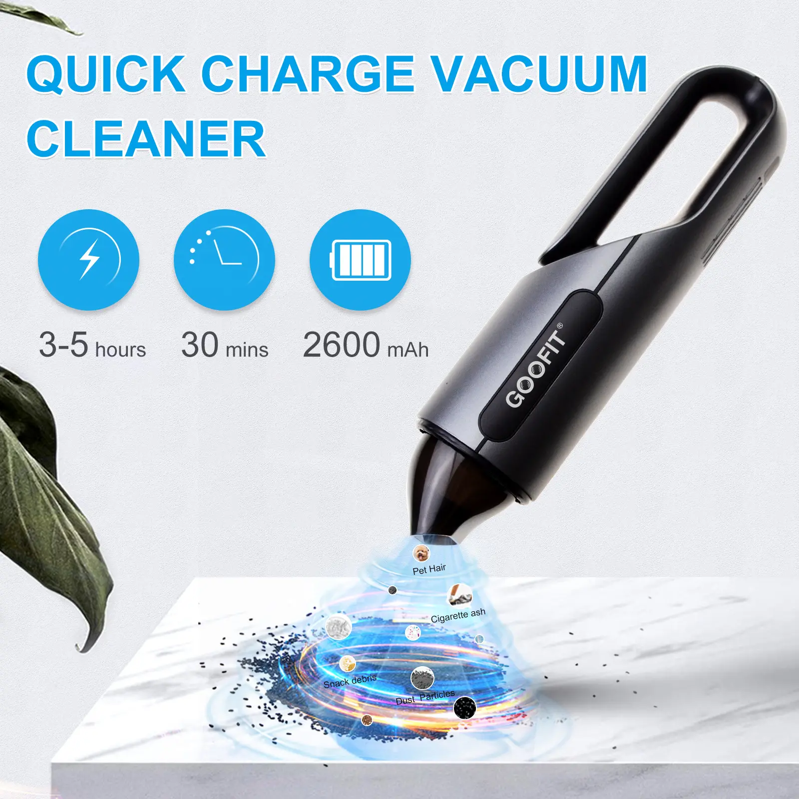 Portable Wireless Handheld Car Vacuum Cleaner
