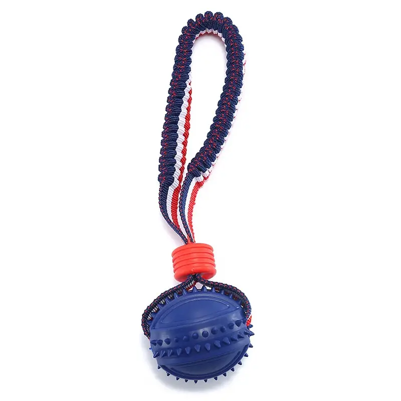 Interactive Dog Toy Ball Interactive Teether with Rope Dog Ball Pet Supplies