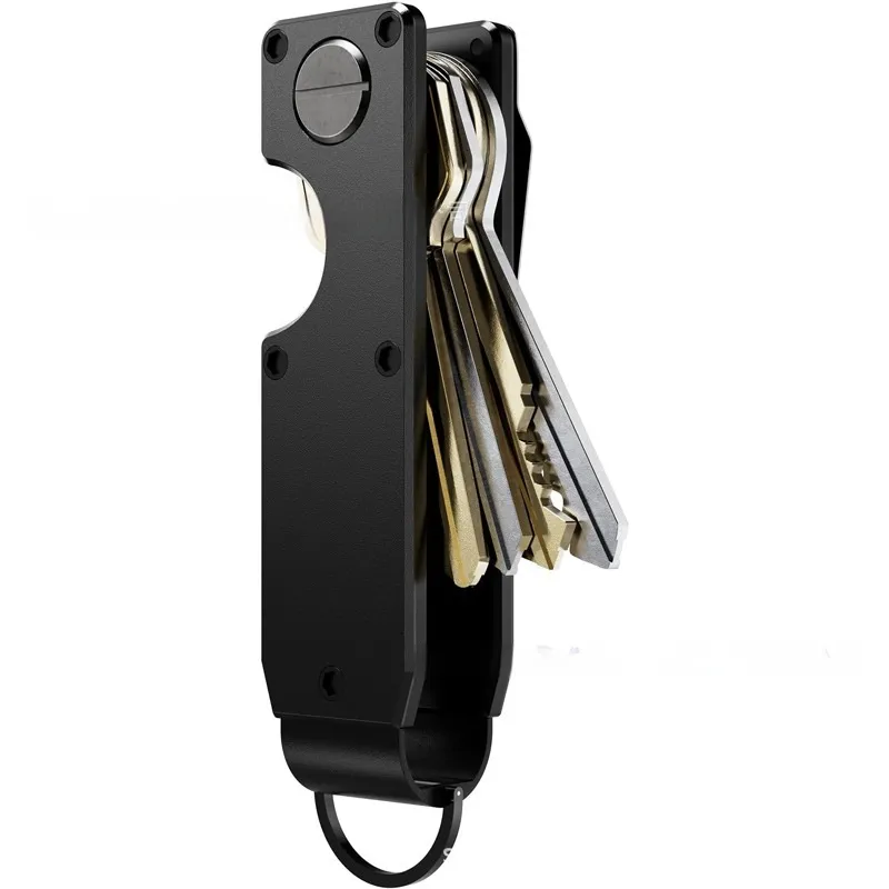 New Metal Storage Keychain - Black