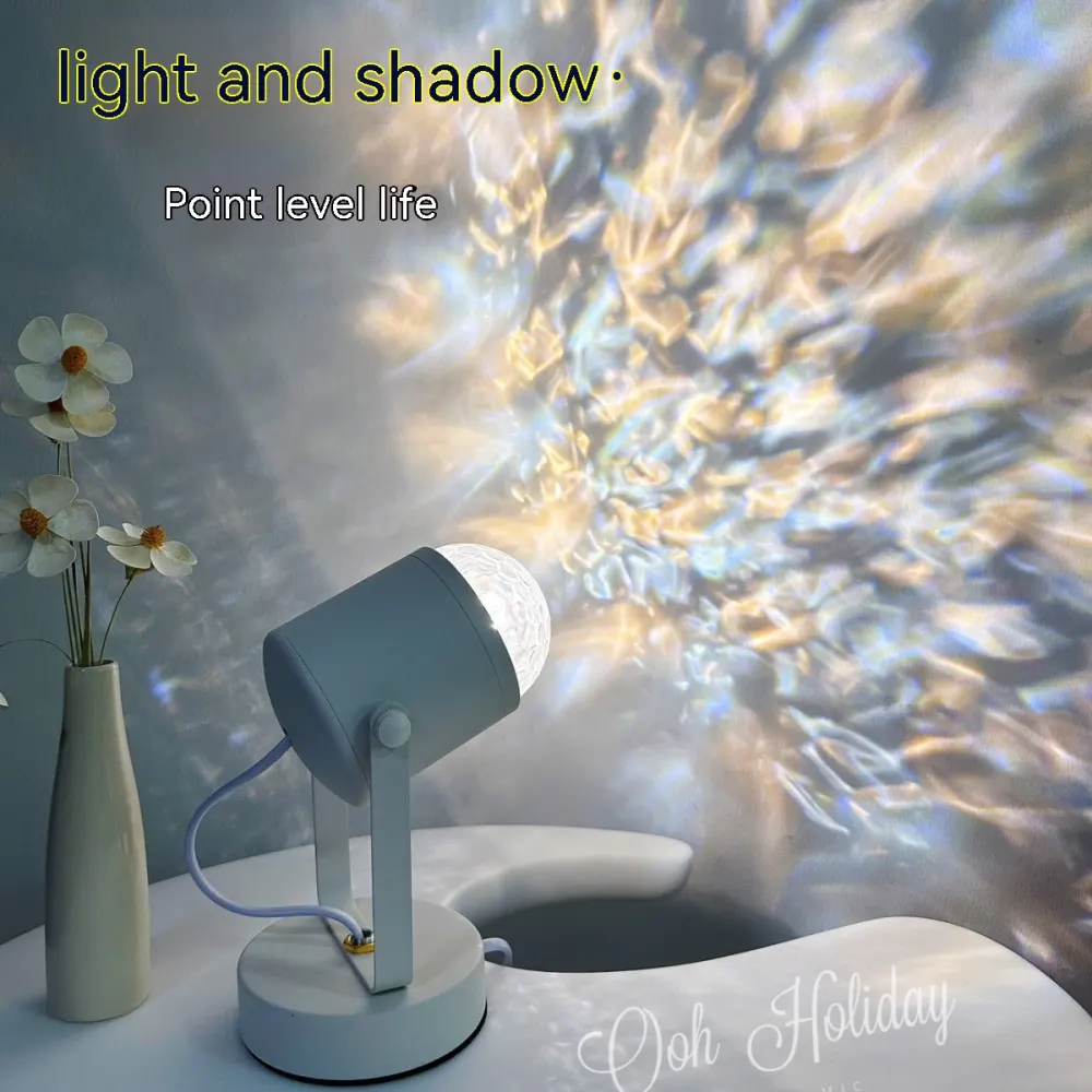 Dynamic Water Ripple Ambience Light and Shadow Atmosphere Table