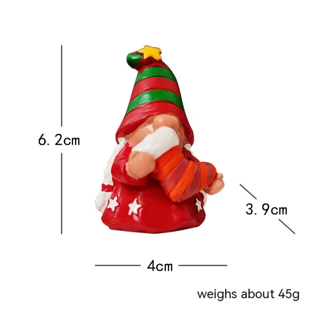 Resin Crafts Small Ornaments Creative Santa Claus Christmas Essence C - Shop at LoveMi