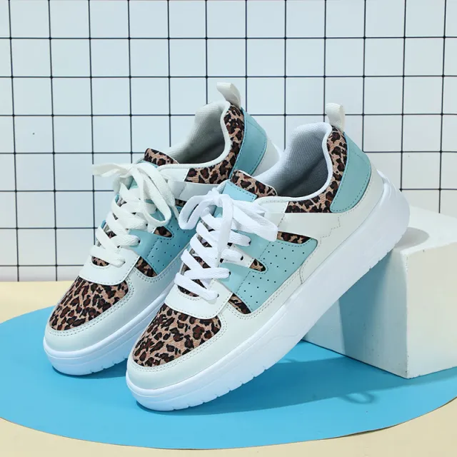Platform Sneakers Soft Bottom Comfortable Sports Leopard - Shop at LoveMi