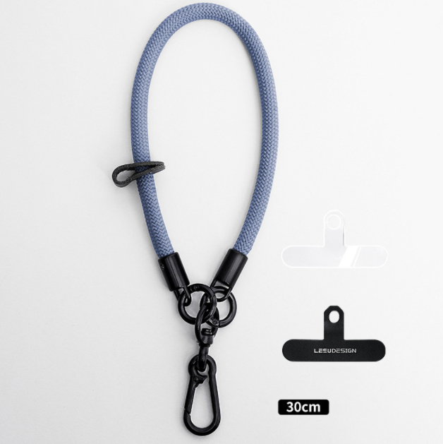 Mobile Phone Short Polyester Rope Anti-theft Wrist Strap Keychain