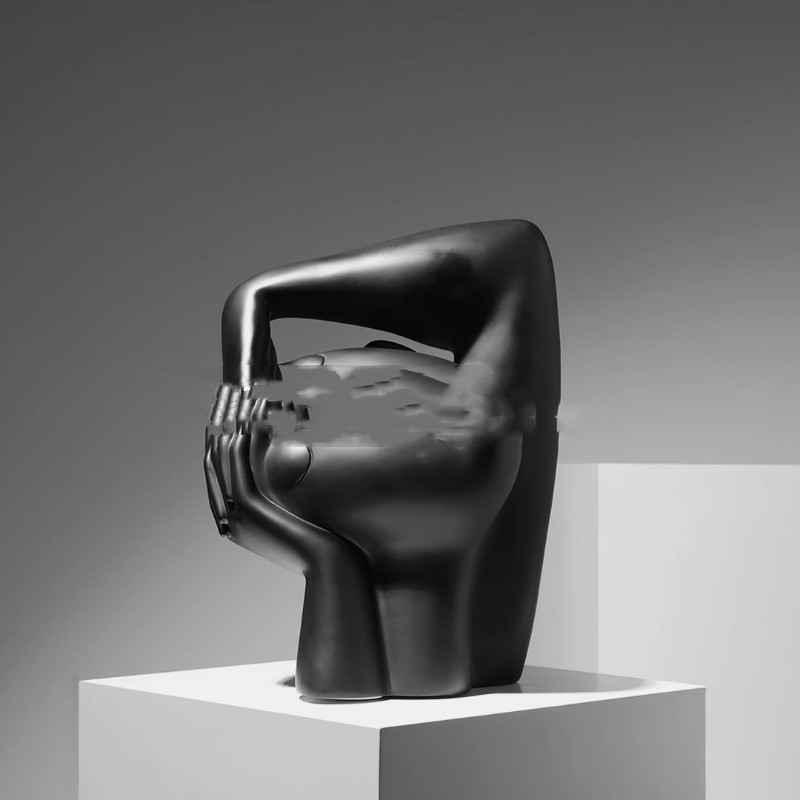 Crooked Head Sculpture Ornaments (Thinking about Portraits)
