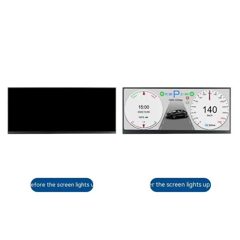 HD Multi-color Car Central Control Large Screen Vehicle Display Screen