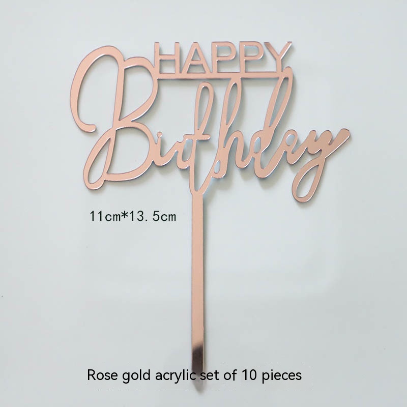 Happy Birthday Two Rose Gold